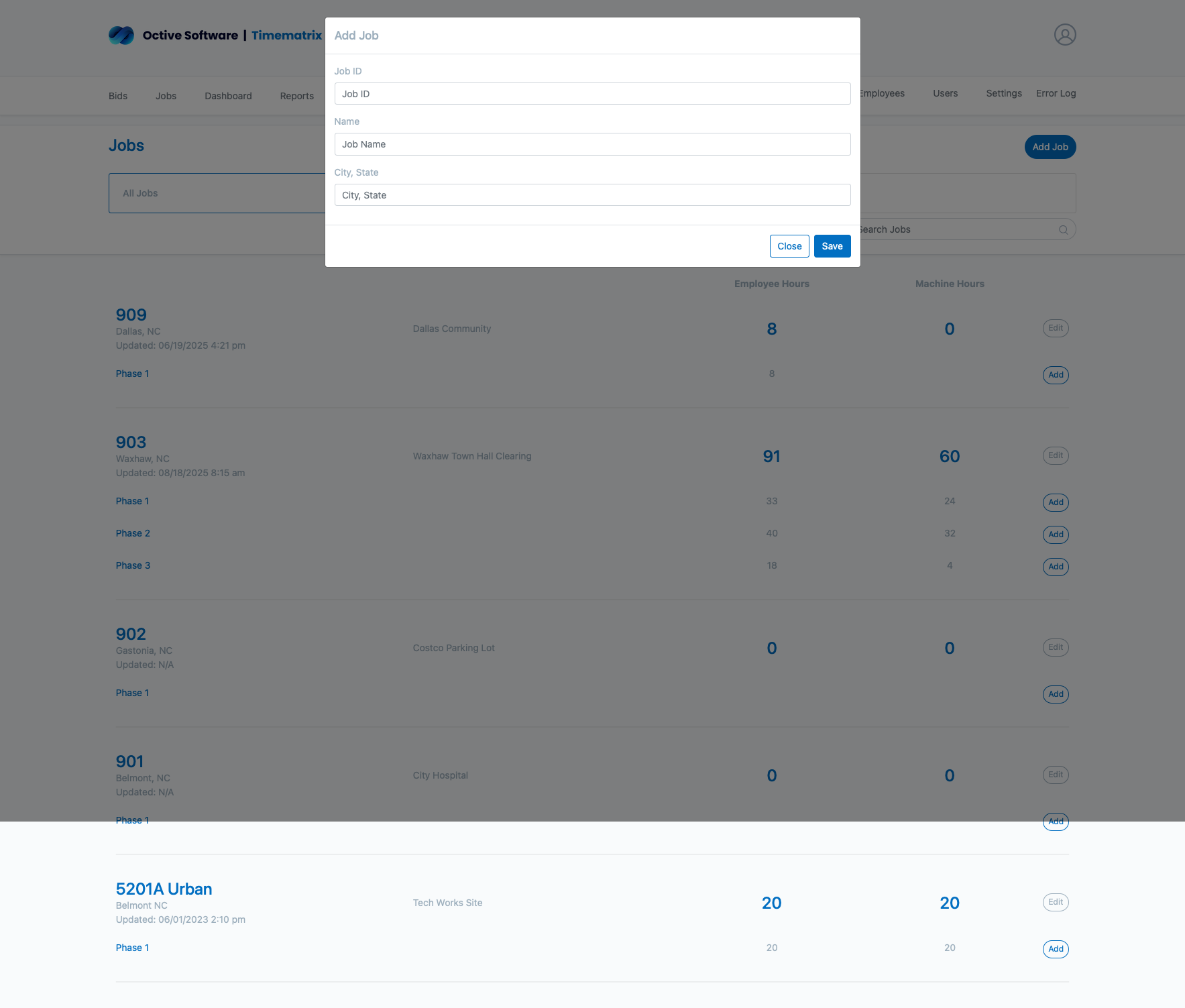 Add New Job Form